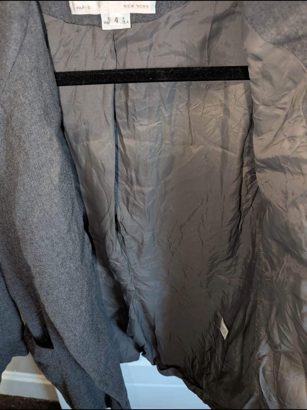 ​Vintage Christian Dior 100% Pure Wool Blazer Dark Gray